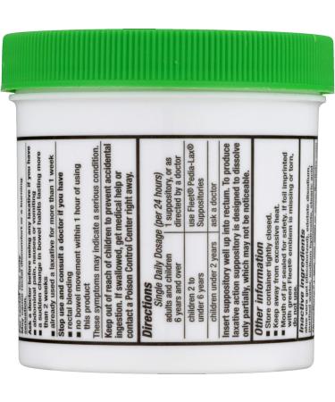 Fleet Suppos Adult Glycerin Suppository Laxatives | Pack of 24 - Buy Online on GoSupps.com