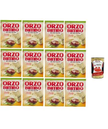 Orzo Bimbo Mokka orge moulu convient pour cafeti re Moka 12x 500g + Italian Gourmet polpa 400g