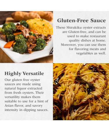 Shirakiku Gluten Free Oyster Sauce | Sweet & Savory Authentic Asian Cuisine Sauce | Natural Liquor Extract Non GMO | 18 Oz - Buy Online on GoSupps.com
