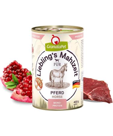 Granatapet Liebling's Meal Pure - Grain-Free Wet Dog Food with High Meat Content 6 x 400g Horse Flavor - Premium Canine Nutrition - Buy Online on GoSupps.com