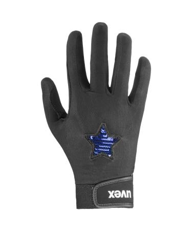 Uvex children's Glamstar riding gloves 4 black-blue