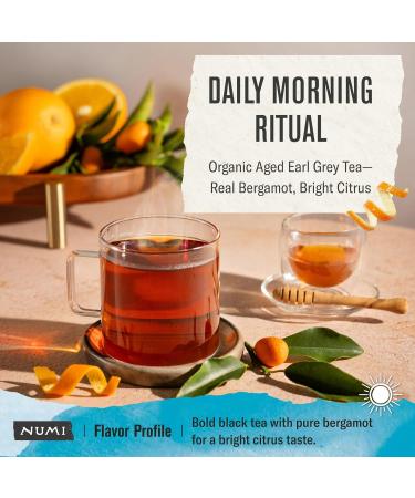 Numi Aged Earl Grey Th noir bergamote 18 sachets de th  - Buy Online on GoSupps.com