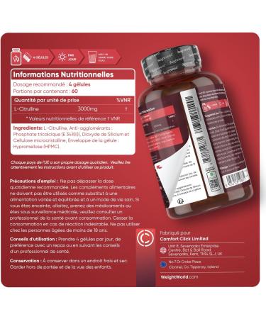 L Citrulline Preworkout 3000 mg Alternative Citrulline Powder 240 Vegan Capsules Amino Acid Bodybuilding Ideal for Sports Active Routine Sport Training Magnesium Stearate Free - Buy Online on GoSupps.com