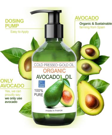 Avocado Oil for Hair Pure Avocado Oil 1000ml Stretch Marks Chapped Skin Moisturizing Face Body Penetrates Skin Up To 6 Times Better Than A Body Cream - Buy Online on GoSupps.com