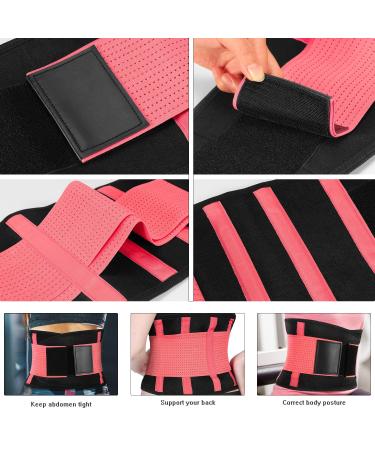 SYXUPAP Back Brace for Lower Back Pain Relief - Breathable Lumbar Support Belt for Sciatica & Herniated Disc - Dual Adjustable Straps - Pink XXL - Buy Online on GoSupps.com