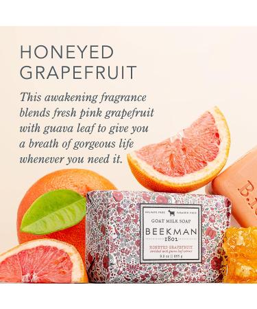 Beekman 1802 Goat Milk Soap Bar Honeyed Grapefruit - 9 oz - Nourishes  Moisturizes & Hydrates the Body - Good for Sensitive Skin - Cruelty Free