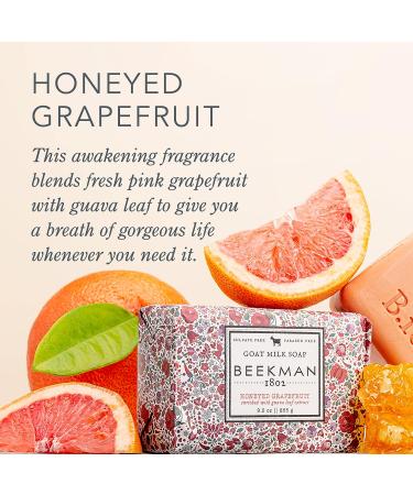 Beekman 1802 Goat Milk Soap Bar 9 oz - Honeyed Grapefruit - Nourishing, Moisturizing & Hydrating - Sensitive Skin Friendly - Cruelty Free - Buy Online on GoSupps.com