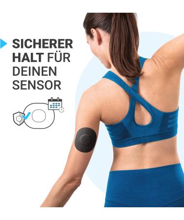 Truetape SensorPatch for Freestyle Libre 2 & 3 | Waterproof Skin-Friendly Adhesive | 15 Pack in Black - Strong & Reusable - Buy Online on GoSupps.com