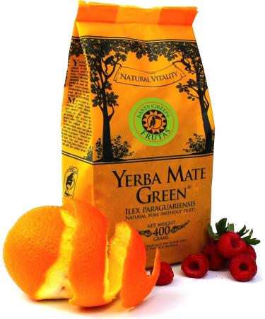 Yerba Mate Green 'Frutas' Flavoured Tea (400g) - Medium Strength - Buy Online on GoSupps.com