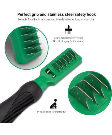 Finopet De-Filtering Brush & Tools for Dogs & Cats | Knot & Matt Remover Undercoat Comb - Buy Online on GoSupps.com