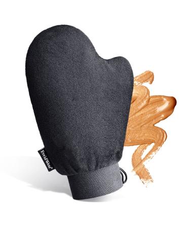 Evridwear Tanning Mitt Applicator, Self Tanner Body Glove Fake Tanning Mitten Sunless Tanners for Streak-Free Flawless Tan Tan Mitt Black