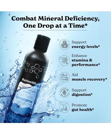 Better Alt Concentrated Trace Mineral Drops |Contains 72+ Minerals| Lab-Tested for Purity | Aids Muscle Recovery and Boosts Energy | 2-Month Pack with 96 Servings Trace Minerals - Buy Online on GoSupps.com