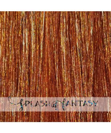 40" Hair Tinsel 100 Strands (Sparkle Copper)