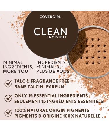 COVERGIRL Clean Invisible Loose Powder - 0.7 Oz | Long-lasting Mattifying Finish - Buy Online on GoSupps.com