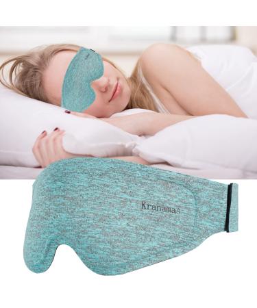 3D Sleep Mask Sleep Eye Mask for Men Women 100% Light Blocking Travel Eye Mask Soft and Comfortable Night Masks for Sleeping & Blindfold for Yoga Nap Travel Sleeping Shift Work (Blue)
