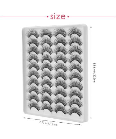 Bonkshire 40 Pairs 3D Chemical Fiber Lashes Natural False Eyelashes Dramatic Volume Lashes Makeup Extension Eyelashes - Buy Online on GoSupps.com