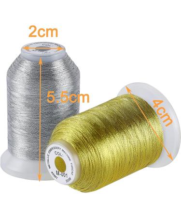 New brothread 50 Spools Embroidery Thread Kit - 40 Brother Colors, 8 Variegated, 2 Metallic - for Janome Singer Pfaff Husqvarna Machines - Buy Online on GoSupps.com