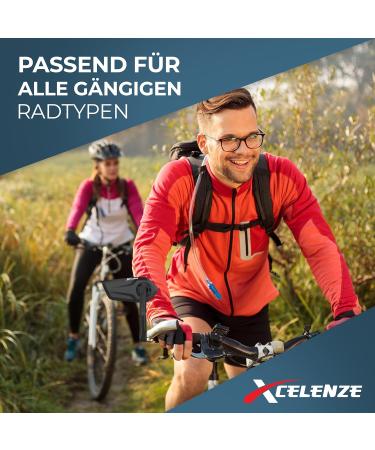 Xcel Rim Extra Large Bicycle Mirror - Impact-Resistant Real Glass for E-Bikes | Left Handlebar Mount | Best Rearview Solution - Buy Online on GoSupps.com