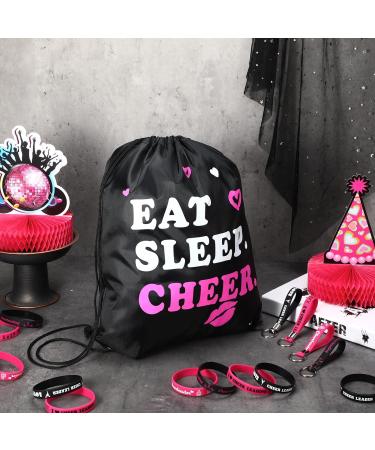 Cheerleader Gift Set - Drawstring Backpack, Keychain, Bracelets | 32 Piece Cheerleading Party Favors for Girls - Buy Online on GoSupps.com