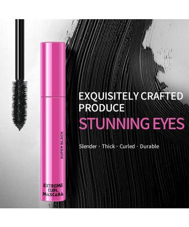 Mascara for curled eyelashes High Definition mascara for defined waterproof Mascara liquid eyelash extensions 10 ml Curling Wand Mascara for straight eyelashes create natural plump v - Buy Online on GoSupps.com