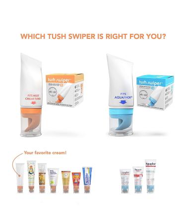 Eli & Ali Tush Swiper - Diaper Rash Cream Applicator & Dispenser - Mess-Free & Travel-Friendly - Safe for Newborns - Orange - Buy Online on GoSupps.com