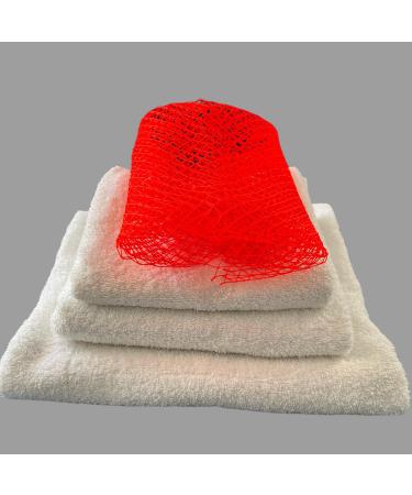 African Bath & Shower Exfoliating Sponge | Natural Skin Exfoliator for Smooth Glowing Skin | International Shipping Available - Buy Online on GoSupps.com