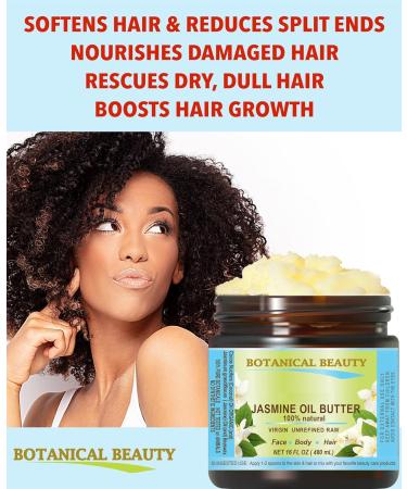 Botanical Beauty JASMINE OIL BUTTER Pure Natural Virgin Unrefined RAW for FACE SKIN BODY DAMAGED HAIR NAILS. (8 Fl Oz) 8 Fl Oz (Pack of 1) - Buy Online on GoSupps.com