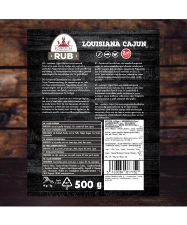 Poppamies Louisiana Cajun BBQ Rub - Assaisonnement BBQ 100% Naturel - Marinade S che & pices - Id al pour le gril - Grand format (500g) - Buy Online on GoSupps.com