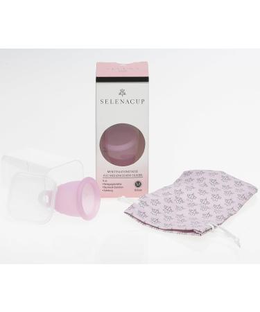 Selenacup Menstrual Cup - Eco-Friendly Comfortable & Reusable | Size M (Transparent/Pink) - Shop Now! - Buy Online on GoSupps.com