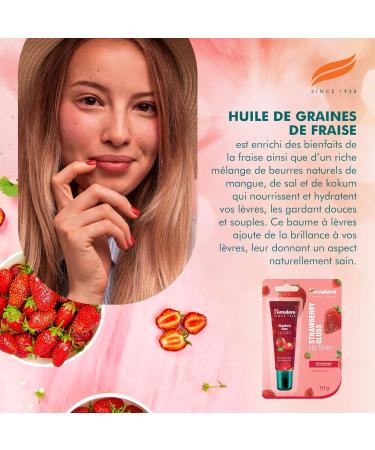 Himalaya Strawberry Gloss Lip Balm Tube for Delicate Strawberry Tint 10g - Buy Online on GoSupps.com