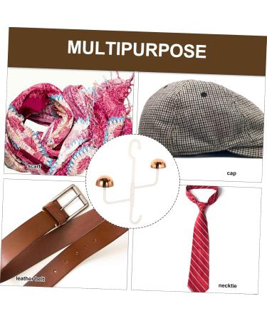 Alipis 2pcs Rotating Coat Rack Keychain Wallet Purses Stainless Hanging Hooks Stainless Steel Wardrobe Rod 31.00X27.00X6.00CM White - Buy Online on GoSupps.com