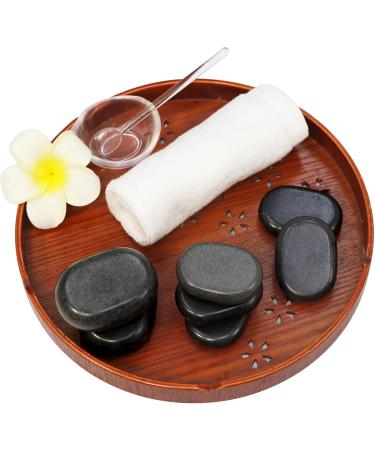 Master Massage Hot Stone Set - 18 Premium Massage Stones in Decorative Bamboo Box for Relaxation & Therapy - Buy Online on GoSupps.com
