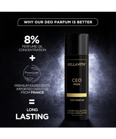 Luxury Ideal Men Combo for Him Pack Of 2 Premium Long Lasting Woody Fragrance Scent - Ceo Men Edp 100 Ml & Body Parfum Deodorant 150 Ml Liquid - Buy Online on GoSupps.com