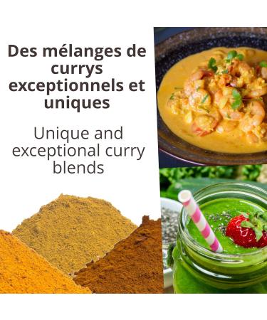 Khla - Organic Curry Trio Box - Yellow Curry Black Curry & Detox Green Curry - Powder Tubes 3x 100g - Gift Idea Box - - Buy Online on GoSupps.com