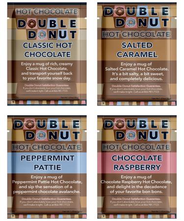 Flavored Hot Chocolate Packets | Gourmet Hot Cocoa Mix Variety Pack including Classic, Chocolate Raspberry, Salted Caramel, & Peppermint Hot Chocolate Mix | Perfect Hot Chocolate Gift Sets | 32 Count Variety Pack 32 Count  - Buy Online on GoSupps.com