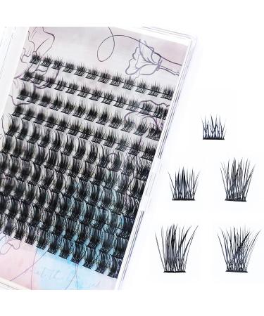 Diy False Eyelash Extensions 120 Pcs Mixed Lash Clusters - Natural Look Wispy Lashes 8-16mm - Buy Online on GoSupps.com