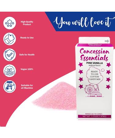 Buy Cotton Candy Floss Sugar - Blue Raspberry Cherry Pink Vanilla | 3.25 lbs Carton | Pack of 3 - International Shipping Available - Buy Online on GoSupps.com