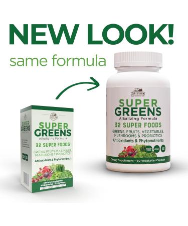 Country Farms Super Greens Capsules - 32 Superfoods for Total Wellness - 60 Capsules - Buy Online on GoSupps.com