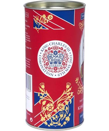 New English Teas King Charles III Coronation Drum with 40 English Breakfast Teabags - Buy Online on GoSupps.com