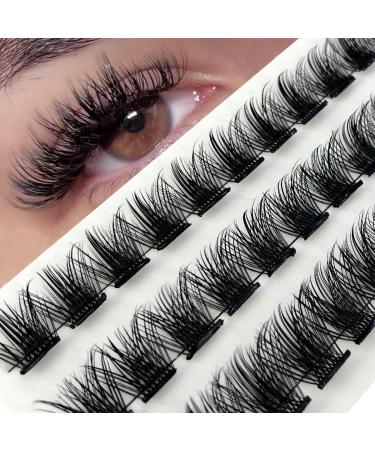 HBZGTLAD No Glue Needed Cluster Lashes DIY Press-On Easy to Graft Individual Eyelashes Extension False Mink Cilios Makeup Tool (NL)