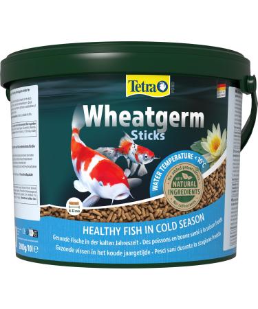 Tetra Pond Wheaterm Sticks - fiber -rich fish feed for all pond fish particularly suitable for cool water temperatures (spring / autumn) 10 l bucket 10 l (1 Pack)