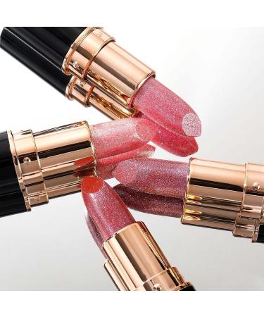  G n rique Diamond Glitter Lipstick Metallic Pearlescent Lipstick Metallic Lipstick For Women Moisturizing Formula Long Lasting Waterproof And Smudge-Free (#01) - Buy Online on GoSupps.com