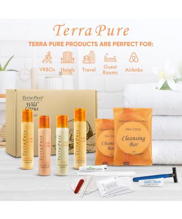 Terra Pure Amenity & Accessory Kit | Travel Size Shampoo Conditioner Lotion & More | Perfect for Hotels & Travel | 75 Pieces in Case - Buy Online on GoSupps.com