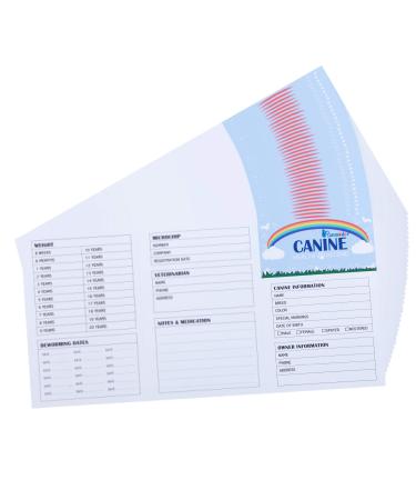 BANMODER Dog Vaccination Record - 26 Pack Dog Vaccines, Puppy Shot Record, Pet Health Record for Canine, White, 5.3 x 3.6 Inches