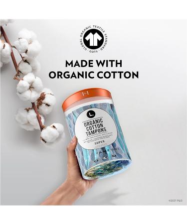 Organic Cotton Tampons - Super 30 ct | Eco-Friendly Feminine Care - Buy Online on GoSupps.com