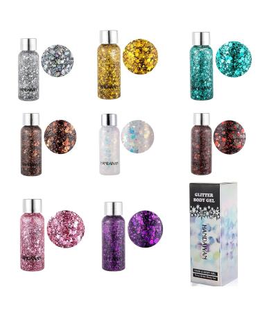 30g Green Glitter Body Gel & Liquid Eyeshadow - Mermaid Sequins for Face Hair & Lips - Festival Sparkle! - Buy Online on GoSupps.com