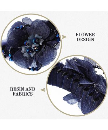 FRCOLOR 1pc Hairpins Hair Roller Clips Hairpinpal Pearl Hair Barrettes Pearl Tiara Hair Puff Clip Banana Clips Updo Ponytail Clip Banana Hair Clip Pretty Headgear Bracket Miss 1PC Blue - Buy Online on GoSupps.com