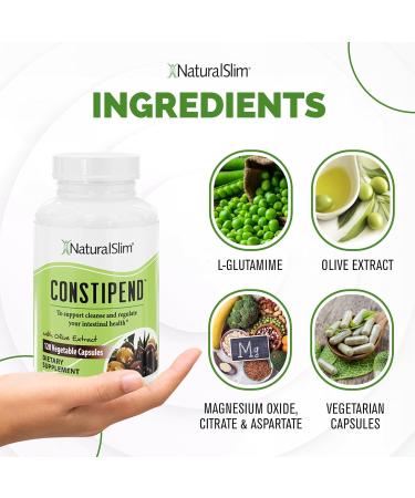 Naturalslim Magnesium Oxide - Constipend for Constipation Relief Colon Cleanser & Stool Softeners for Women & Men with Magnesium Citrate Aspartate & Olive Extract - 120 Vegetable Capsules 2 Pack 120 Count (Pack of 2) - Buy Online on GoSupps.com