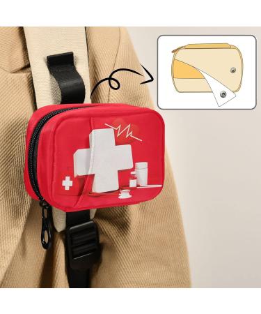 Naanle Red Cross Pill Box - Portable 7 Day Travel Organizer Bag for Vitamins & Supplements - Compact Multi-Colored Design - Buy Online on GoSupps.com