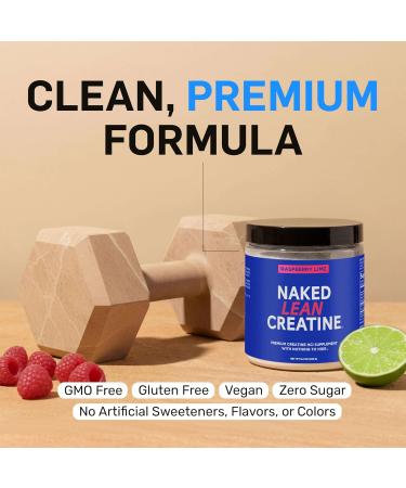 NAKED Lean Creatine HCI Powder - Raspberry Lime Vegan Non-GMO Gluten-Free No Fillers Supports Muscle Growth & Strength - 68 Servings Raspberry Lime 8.2 Ounce (Pack of 1) - Buy Online on GoSupps.com